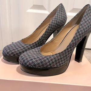 Nine West Plaid Heel